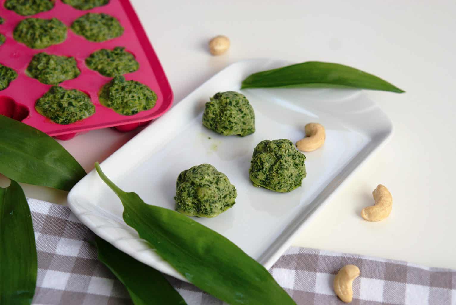 Frozen wild garlic pesto