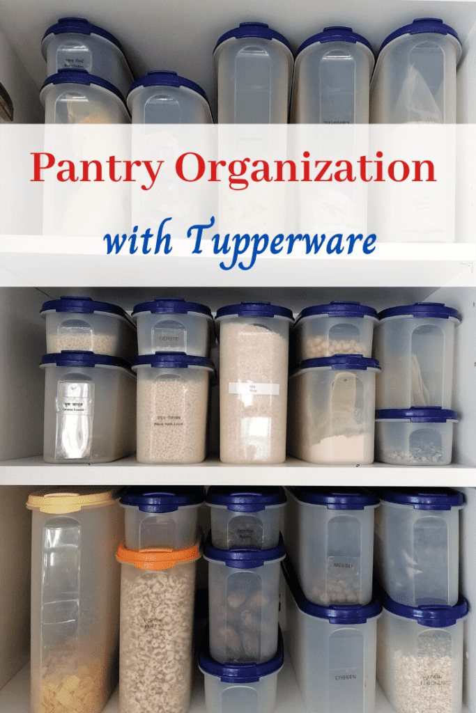 Tupperware Pantry Organization