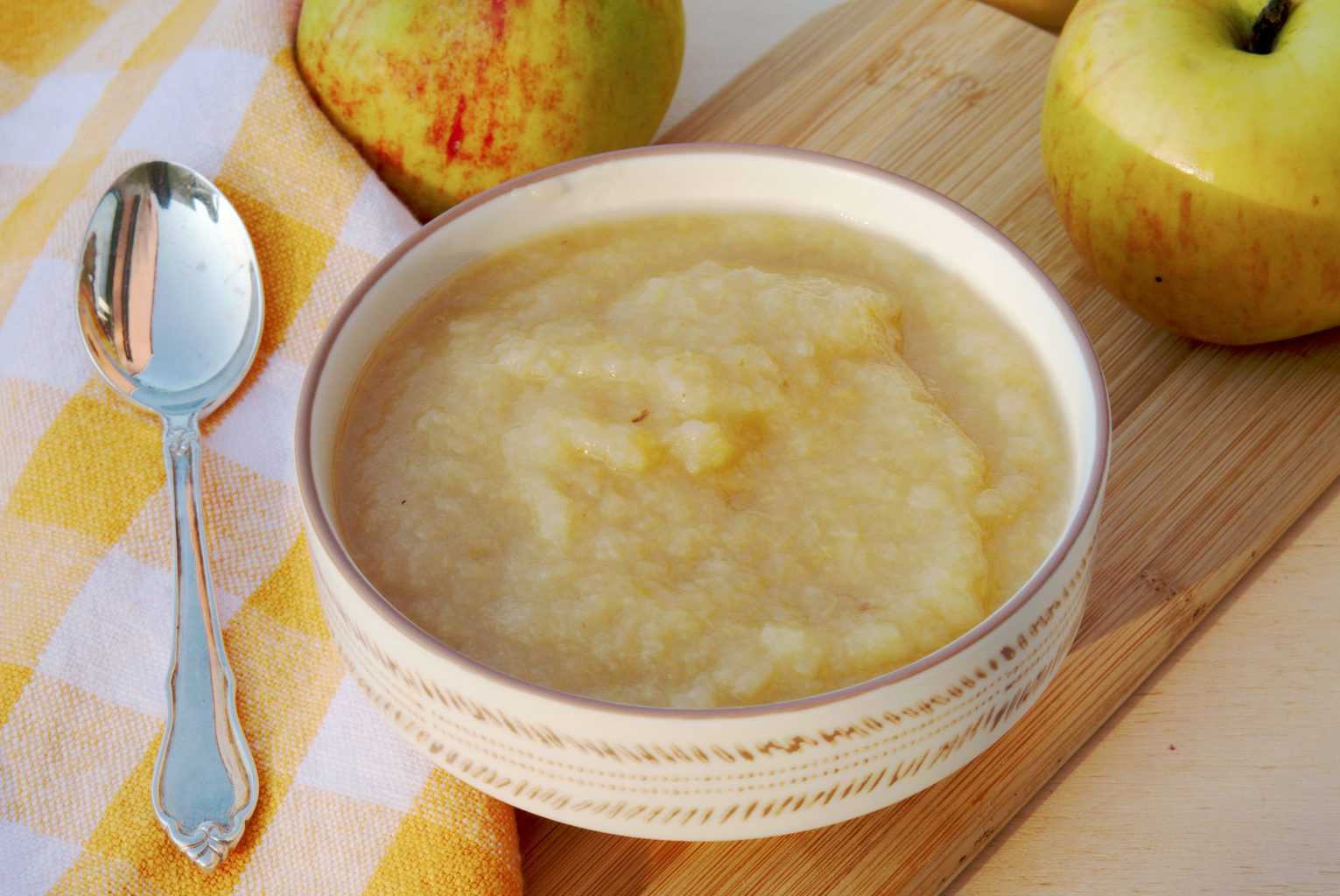 Homemade applesauce using Kitchenaid foodsrainer attachment.