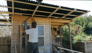 How to build a shed roof extension
