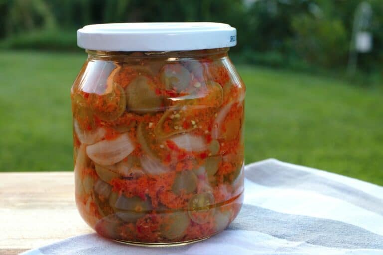 Pickled Green Tomato Salad