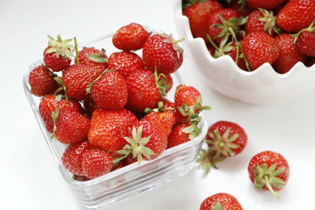 Freshly picked Strawberries